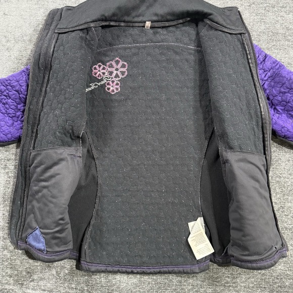 Pearl Izumi Cycling Jacket Women's Size Medium Quilted Purple & Black Full Zip - Picture 3 of 16